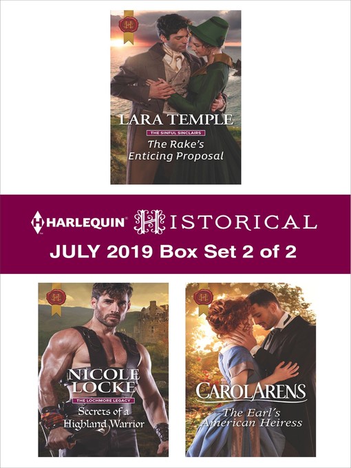 Title details for Harlequin Historical July 2019, Box Set 2 of 2 by Lara Temple - Available